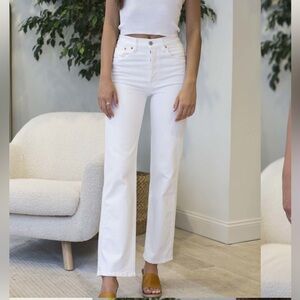 RE/DONE NWT White 90’s High Rise Loose Denim Jeans in Sz 28